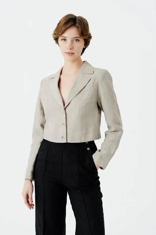 Stella Jacket, Natural Linen