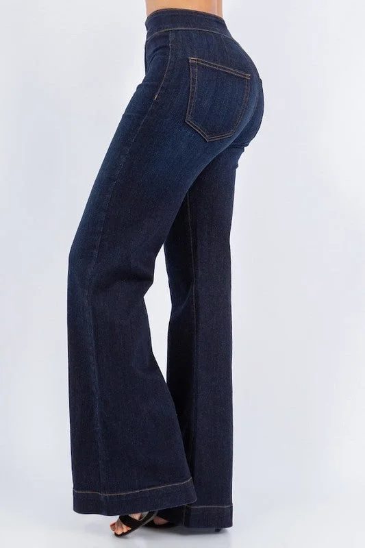 Harley Wide Leg Jean in Dark Wash