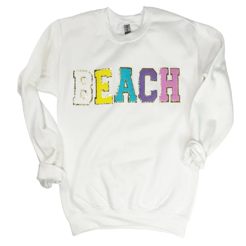 SW-6723 Beach-White Sweatshirt