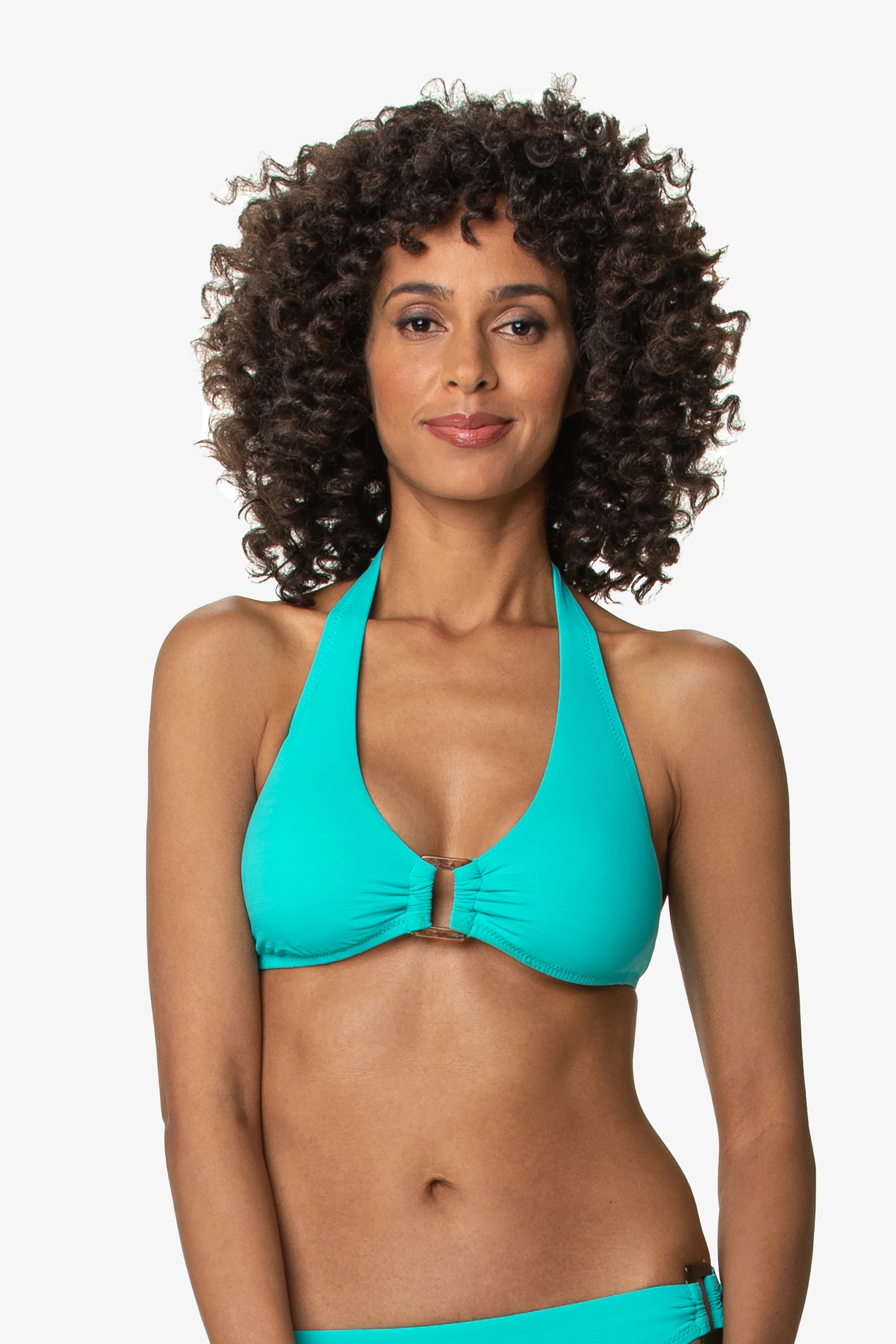 Tortoise Halter  |  Textured Seafoam Aqua