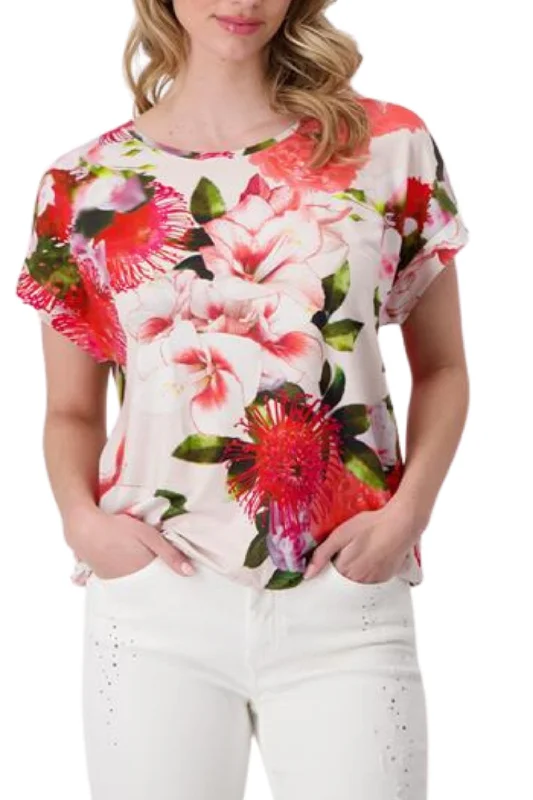 FLORAL TEE - 408539MNR