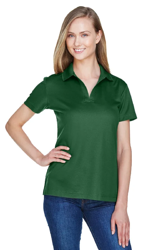 Devon & Jones Womens CrownLux Performance Moisture Wicking Short Sleeve Polo Shirt - Forest Green