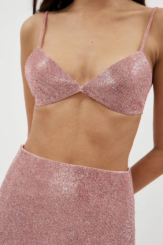 Triangle Blossom Pink Bra