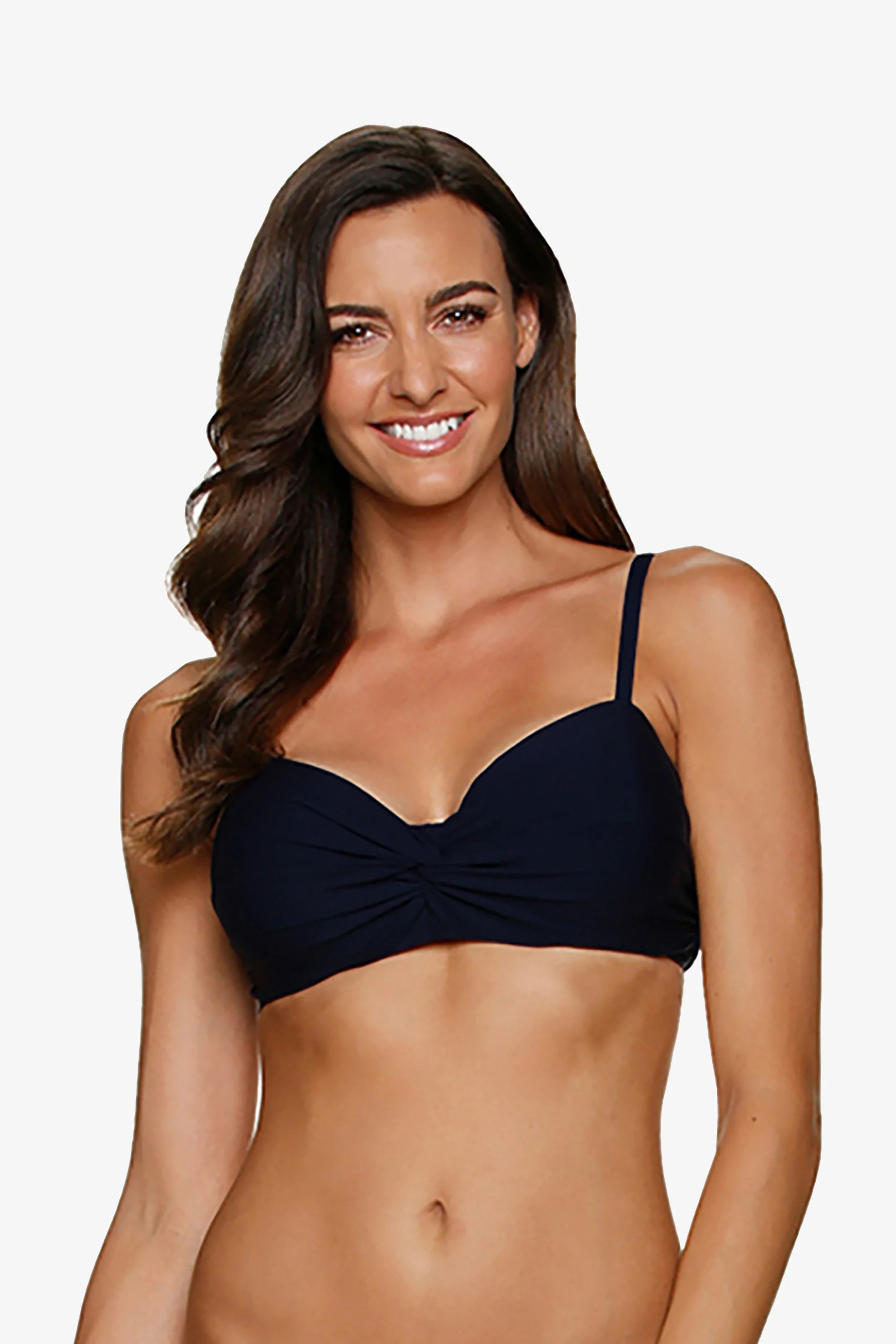 D/Dd Cup Twist Underwire Bra  |  Black