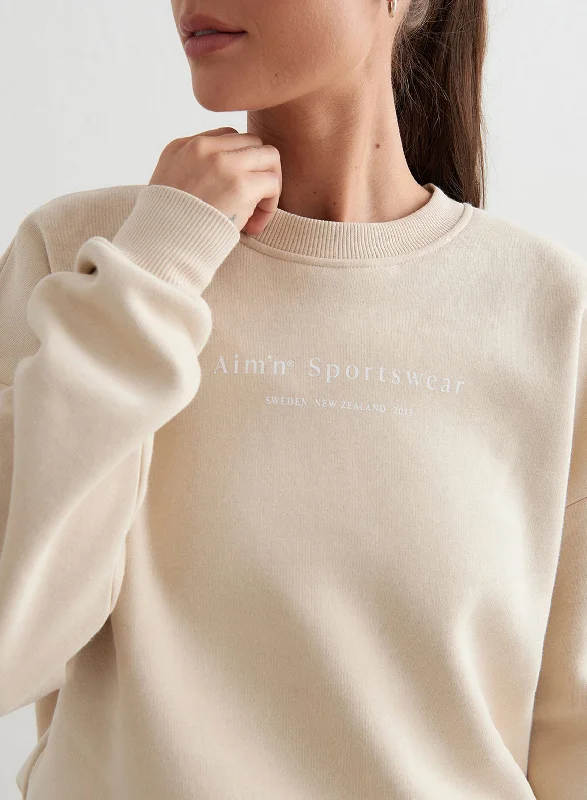 Café Au Lait Serif Sweatshirt