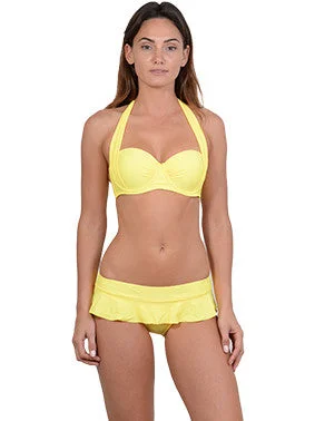 Essentials Halter Balconette Bikini Top