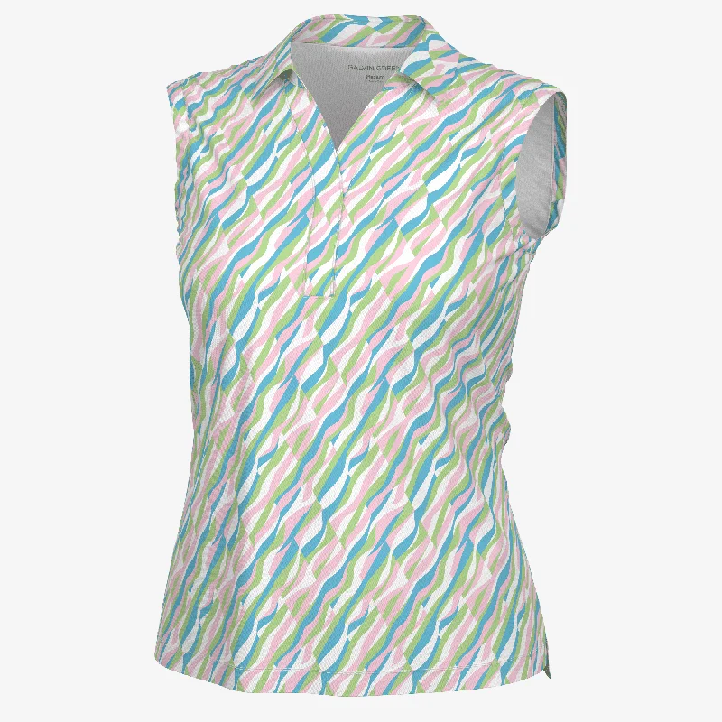 Melissa - Breathable sleeveless golf shirt