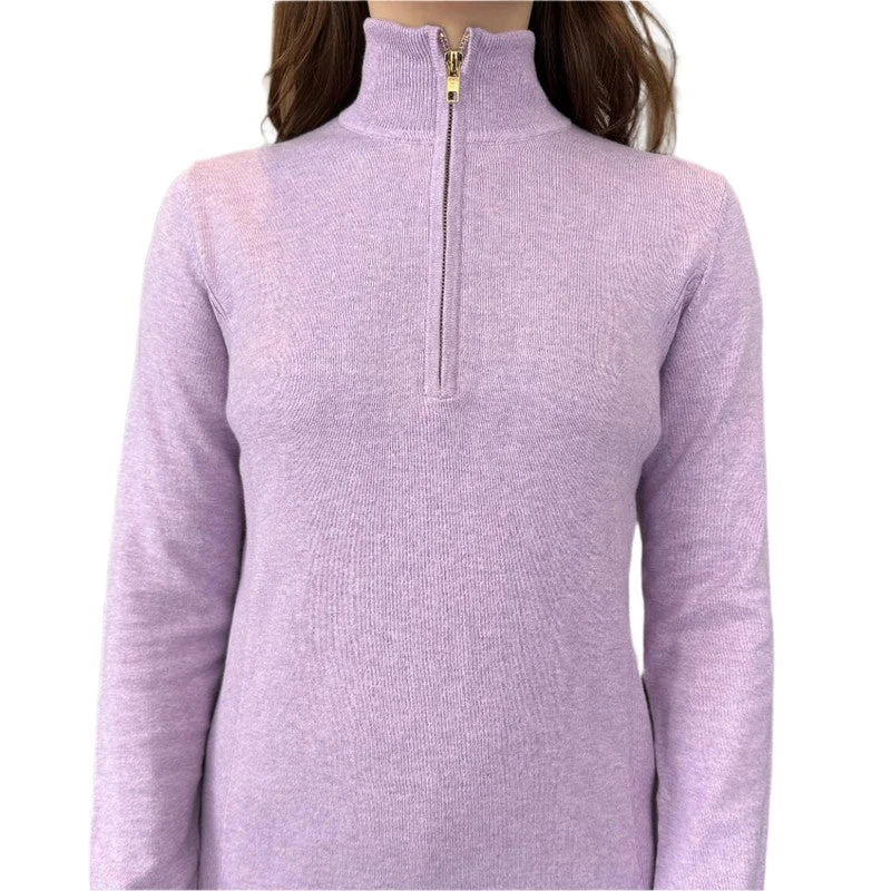 Alashan Cashmere Tee Time Sweater - Lavender Ice