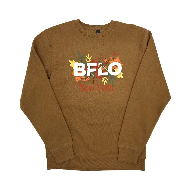 BFLO New York Fall Duck Brown Crewneck