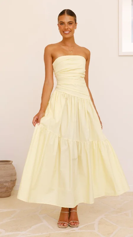 Lola Maxi Dress - Yellow