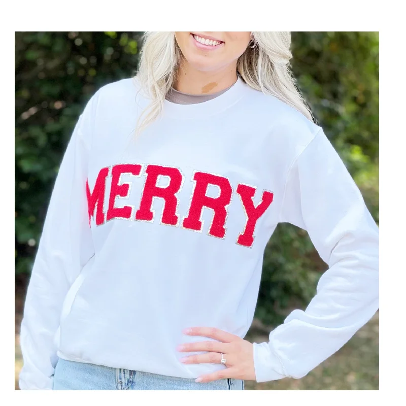 SW-6723 Merry-White Sweatshirt