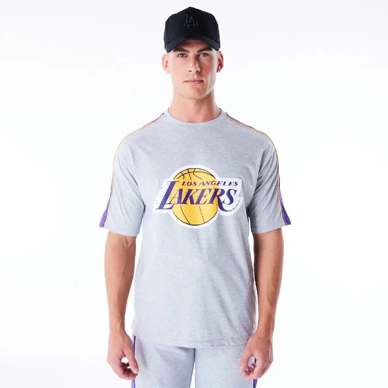 LA Lakers NBA Panel Grey Oversized T-Shirt