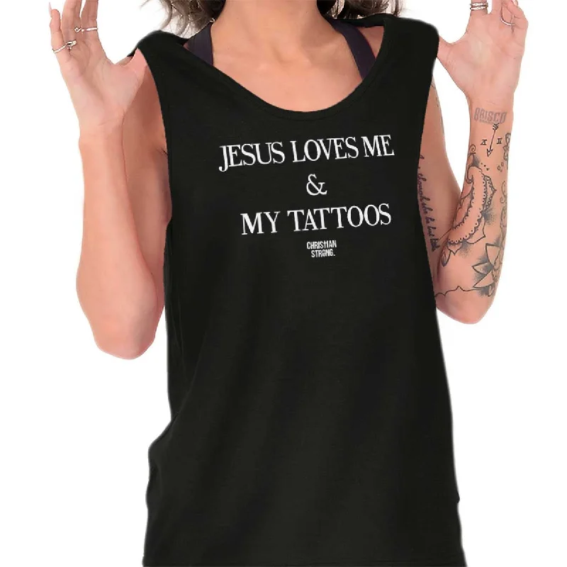 Jesus Loves My Tattoos Tank Top