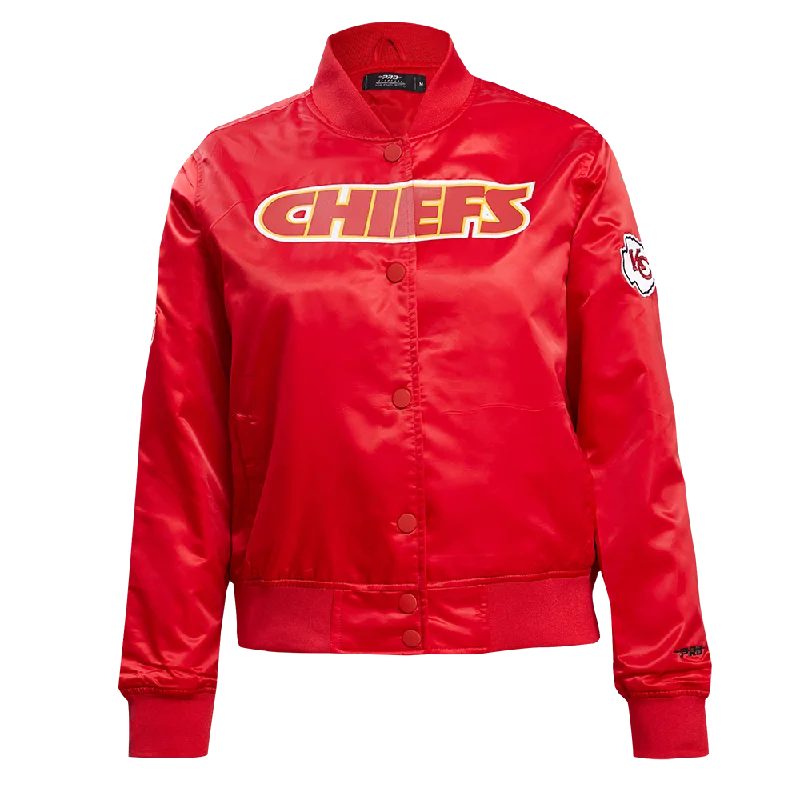 NFL KANSAS CITY CHIEFS CLASSIC WOMEN'S SATIN JACKET (RED)