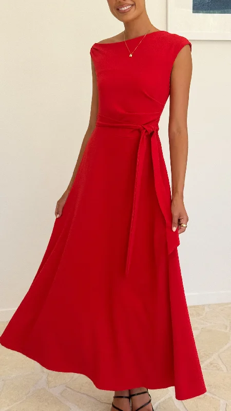 Gemma Maxi Dress - Red