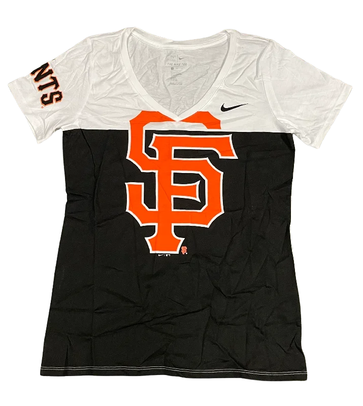 Nike Women's San Francisco Giants Tri-Blend V-Neck T-Shirt