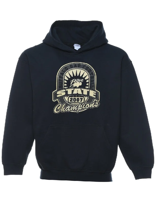 Black State Champions Hoodie - M