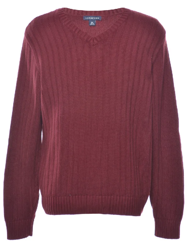 Burgundy Jumper - M