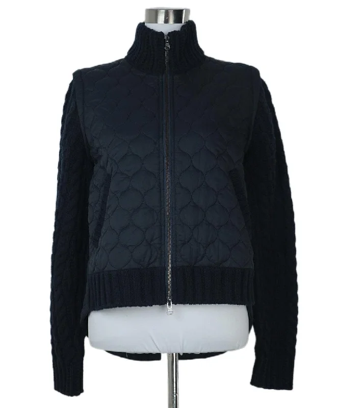 Veronica Beard Navy Quilted Jacket sz 4