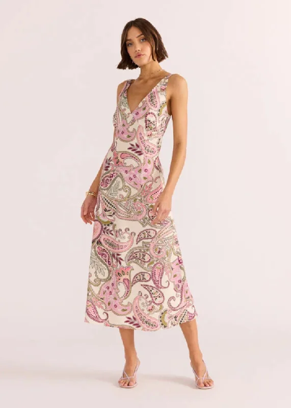 MINKPINK Cadence Dress- Pink Paisley