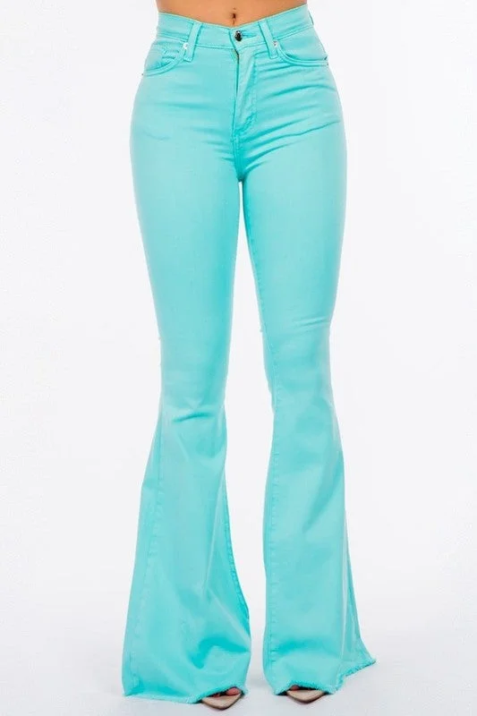 Turquoise Bell Bottom- Inseam 30\"