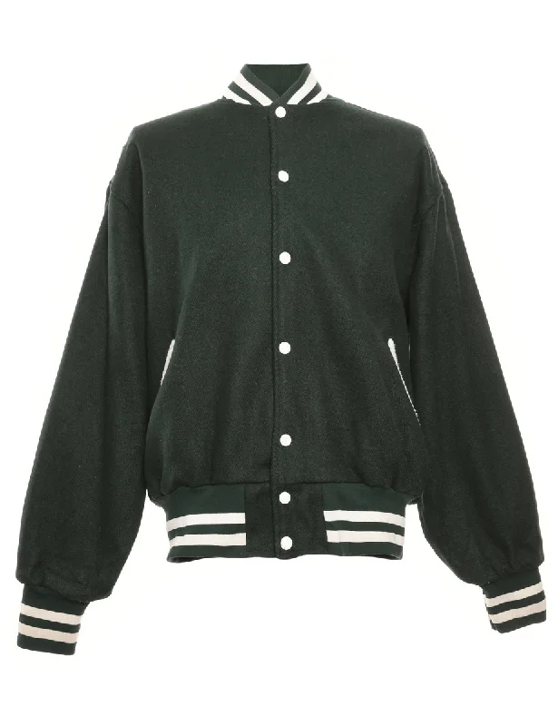 Button Front Team Jacket - L