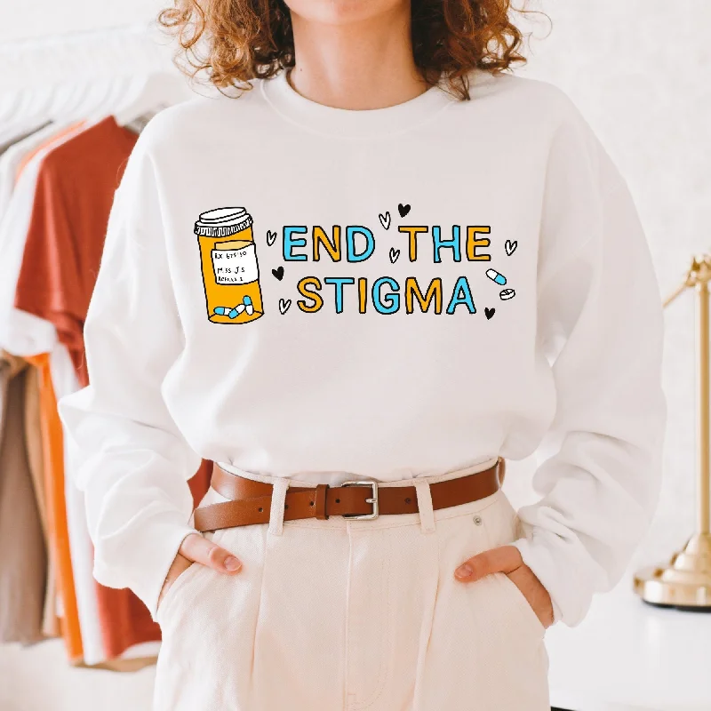 End the Stigma Mental Health Retro Sweatshirt