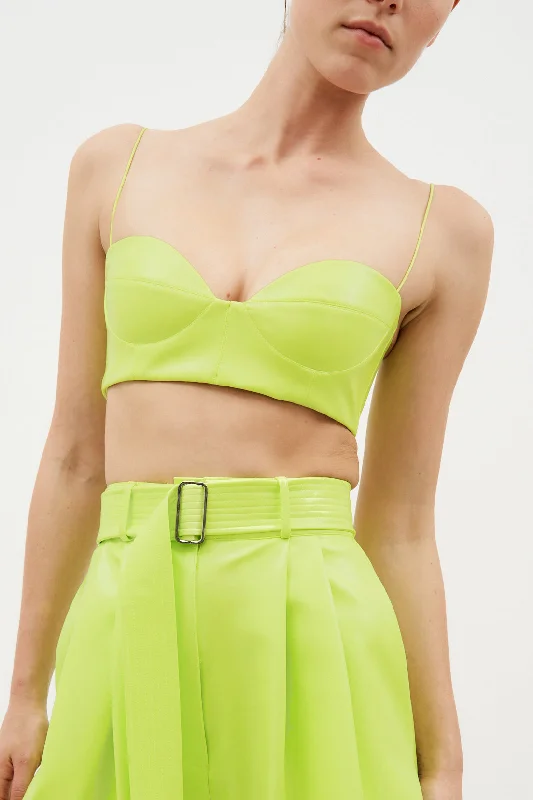 Jade Neon Yellow Bustier