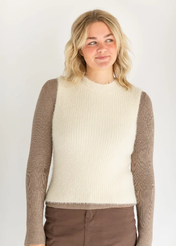 Fuzzy Soft Sweater Tank Top - FINAL SALE