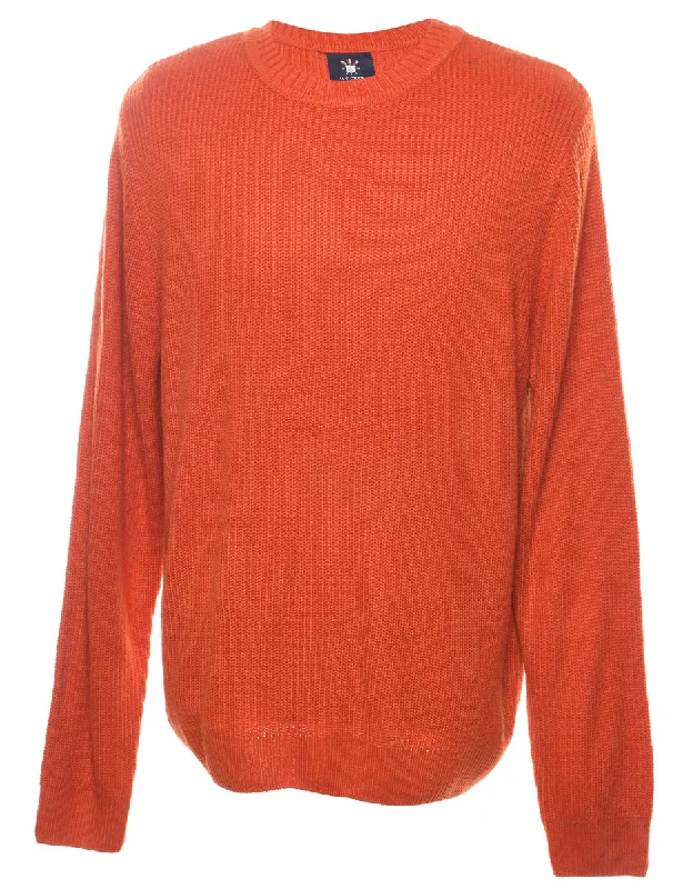 Burnt Orange Jumper - L