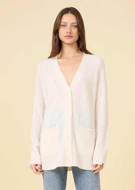 Morgan Cashmere Cardigan - Ivory