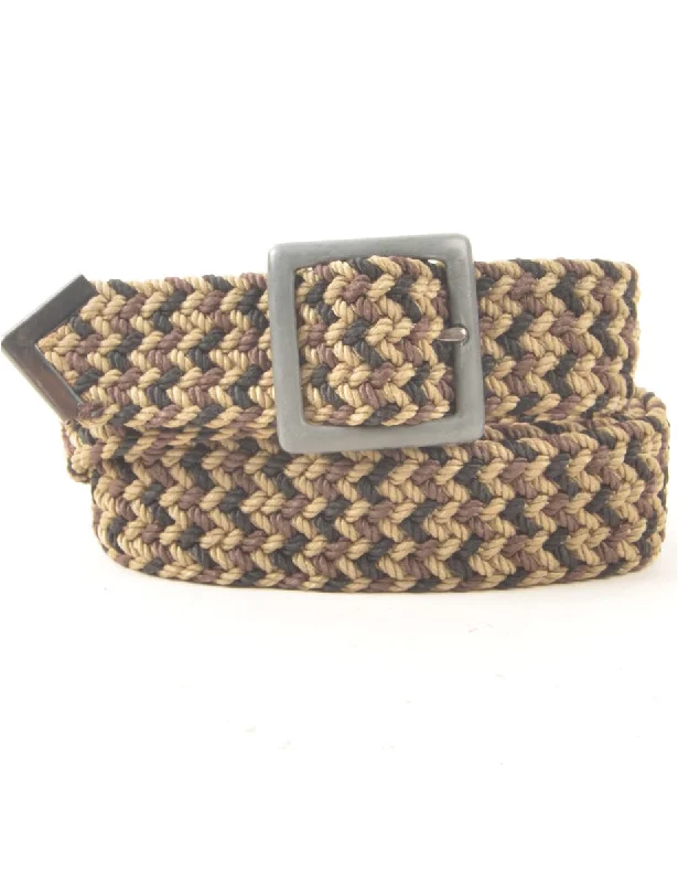 Brown Woven Belt - M