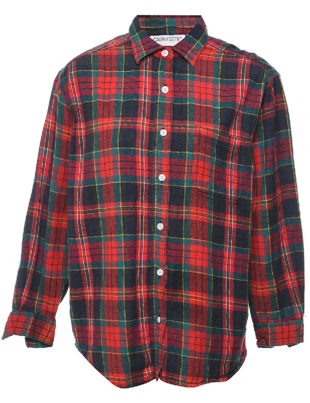 Cabin Creek 1990s Flannel Checked Shirt - M