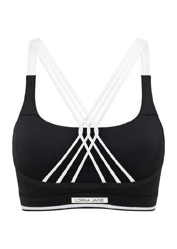 Lorna Jane Glow Recycled Sports Bra - Black