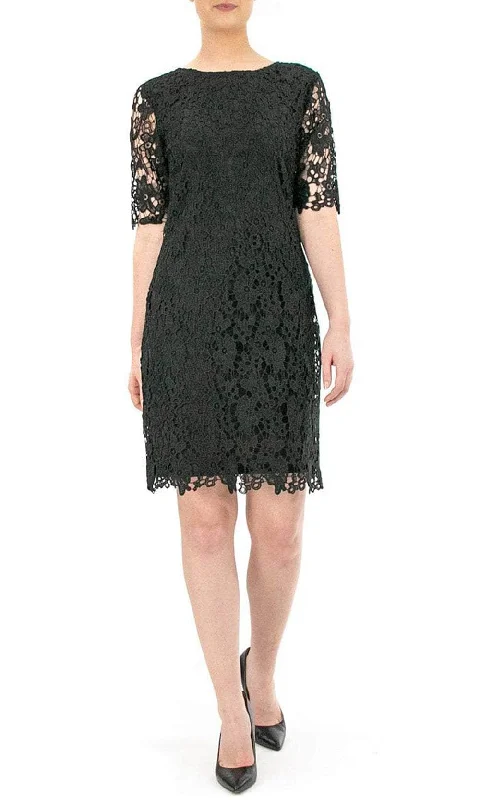 Nina Leonard L0474A - Lace Sheath Formal Dress