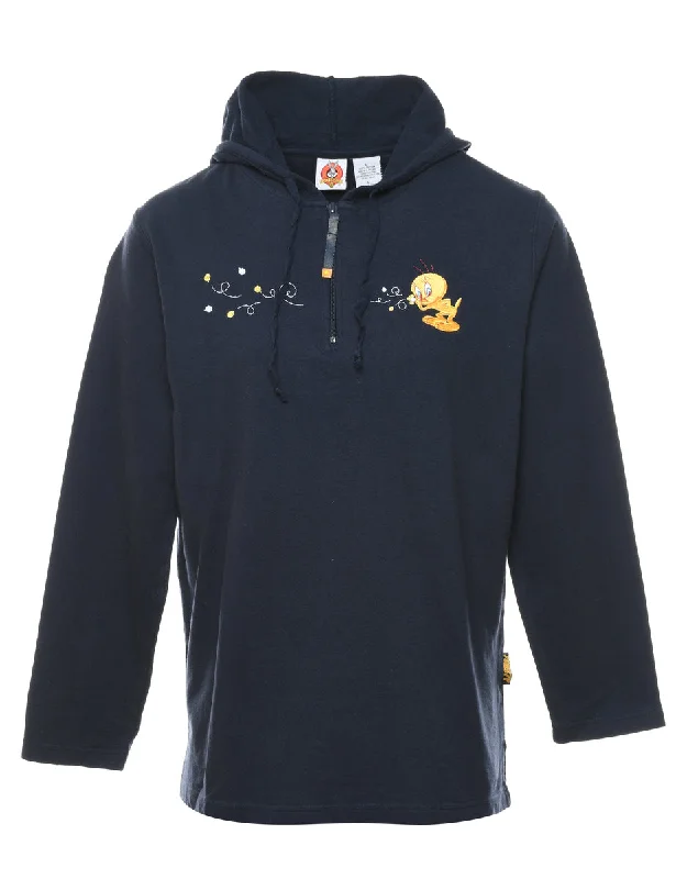 Quarter-Zip Looney Tunes Sweatshirt - L