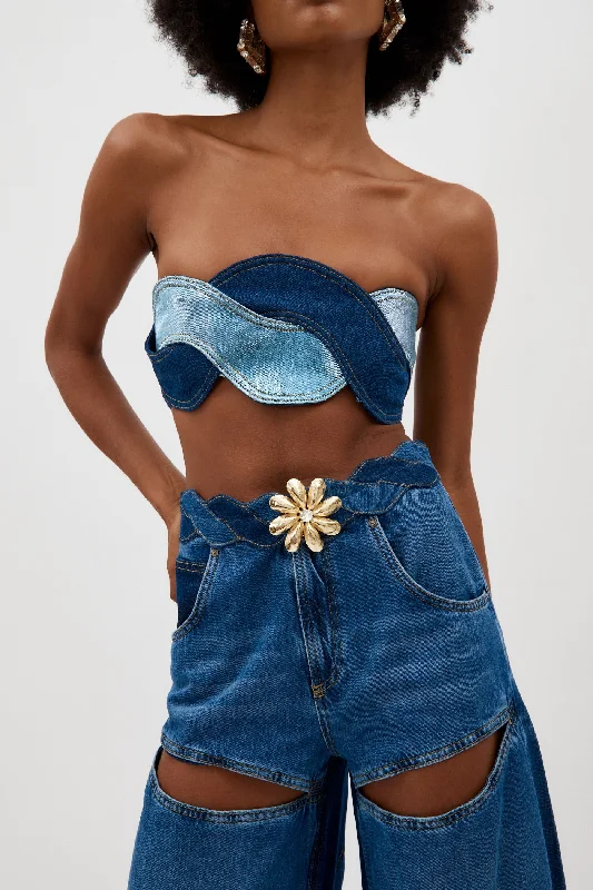 Denim Rope Bandeau