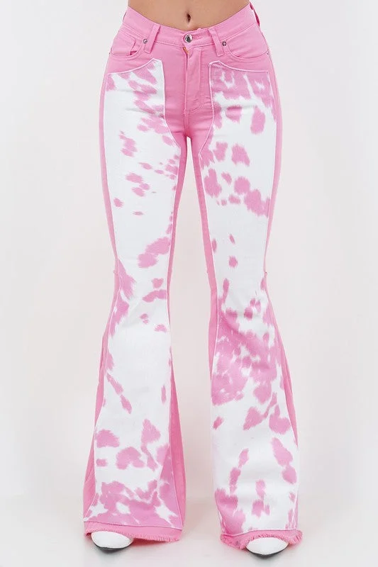 Rodeo Bell Bottom in Pink- Inseam 34