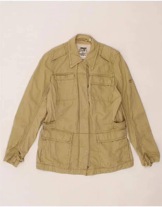 TIMBERLAND Womens Utility Jacket UK 12 Medium Beige Cotton