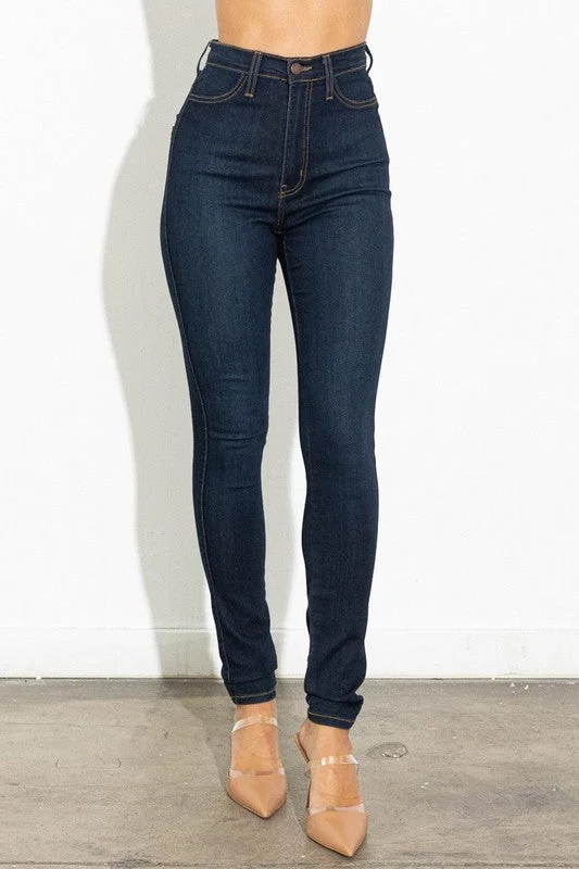 High Waisted Classic Skinny Jeans