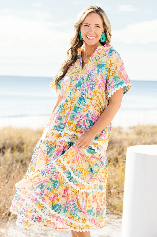 Always Daylight Maxi Dress, Yellow