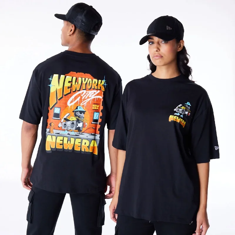 New Era Location Graphic New York Black Oversized T-Shirt