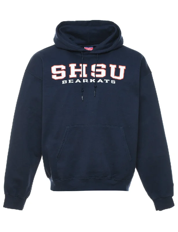 Champion SHSU Bearkats Navy Printed Hoodie - L