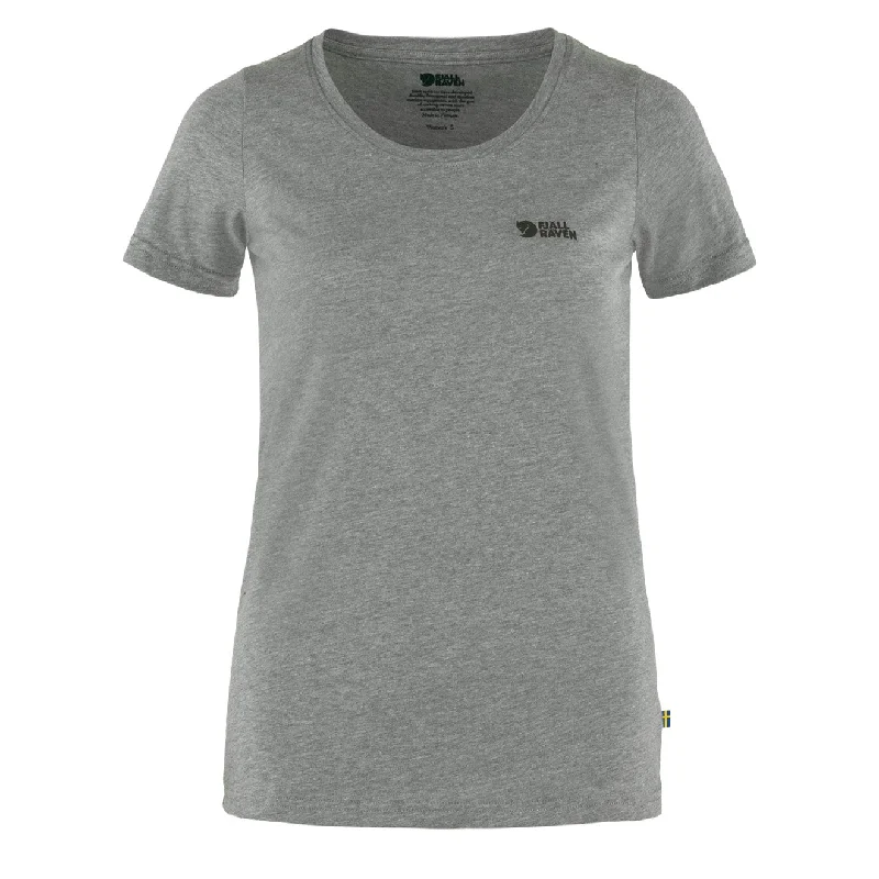 Fjallraven Womens Logo T-Shirt Grey Melange