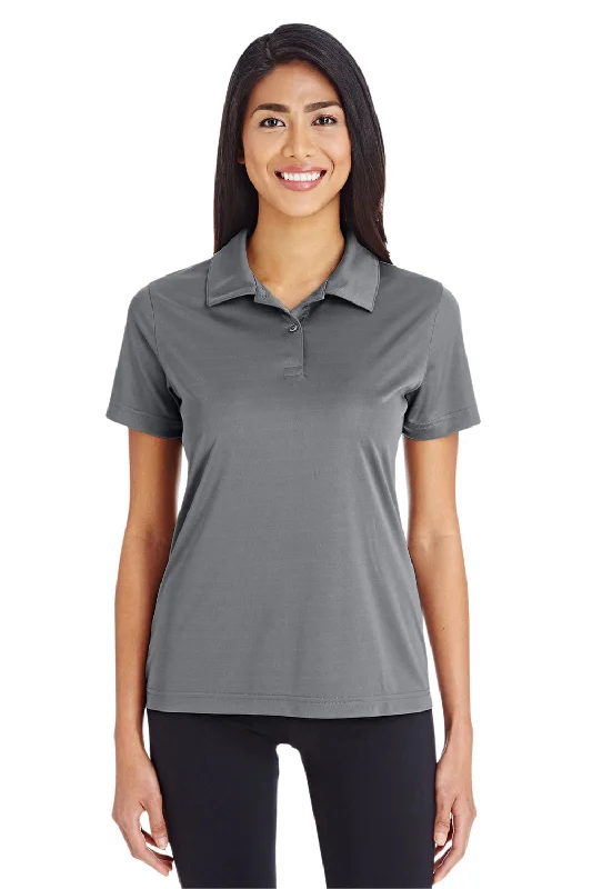 Team 365 Womens Zone Performance Moisture Wicking Short Sleeve Polo Shirt - Graphite Grey