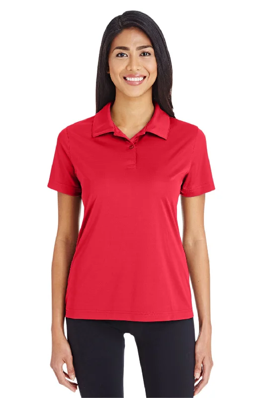 Team 365 Womens Zone Performance Moisture Wicking Short Sleeve Polo Shirt - Red