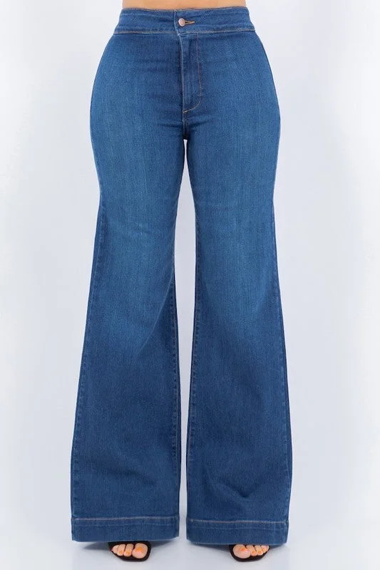 Harley Wide Leg Jean in Medium Wash