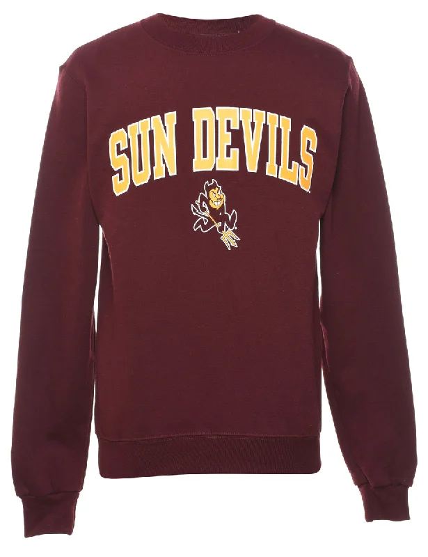 Champion Sun Devils Maroon & Yellow Sweatshirt - XS