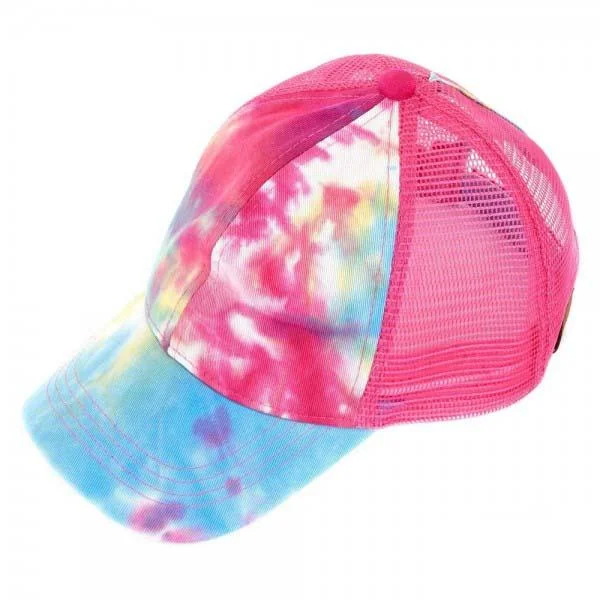 BT-2164 C.C Pony Caps Hot Pink Tie Dye