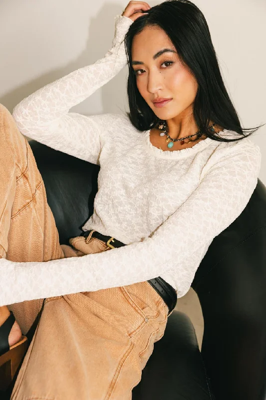 Gracey Lace Top in Cream Stylish Women's Tropical 